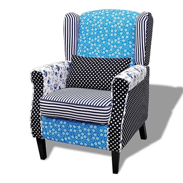 vidaXL Sessel mit Patchwork-Design Stoff 240882 günstig online kaufen