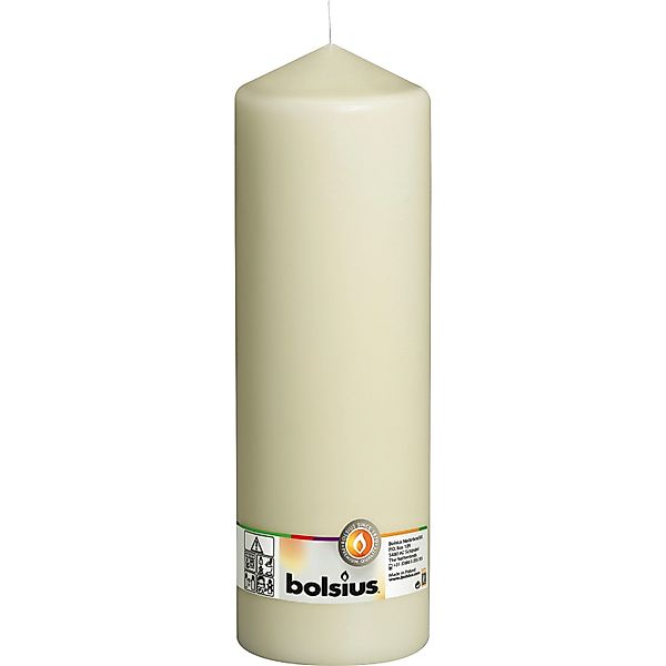 Bolsius Stumpenkerze Elfenbein, 30 cm, Brenndauer bis zu 175 Std. günstig online kaufen