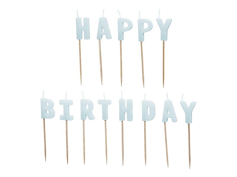 partydeco Geburtstagskerze, Geburtstagskerzen Happy Birthday 2,5cm günstig online kaufen