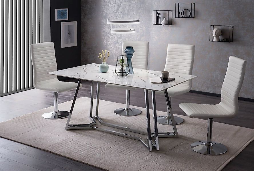 SalesFever Esstisch "Design Tisch für gemütliche Abende" Eleganz trifft Des günstig online kaufen