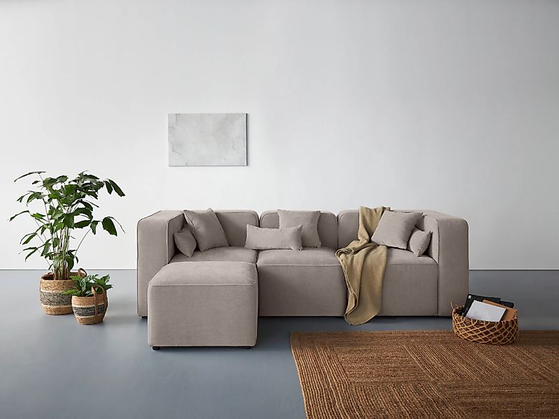 Home affaire 3-Sitzer "Sundstrup L-Form" Modulserie, individuelle Zusammens günstig online kaufen