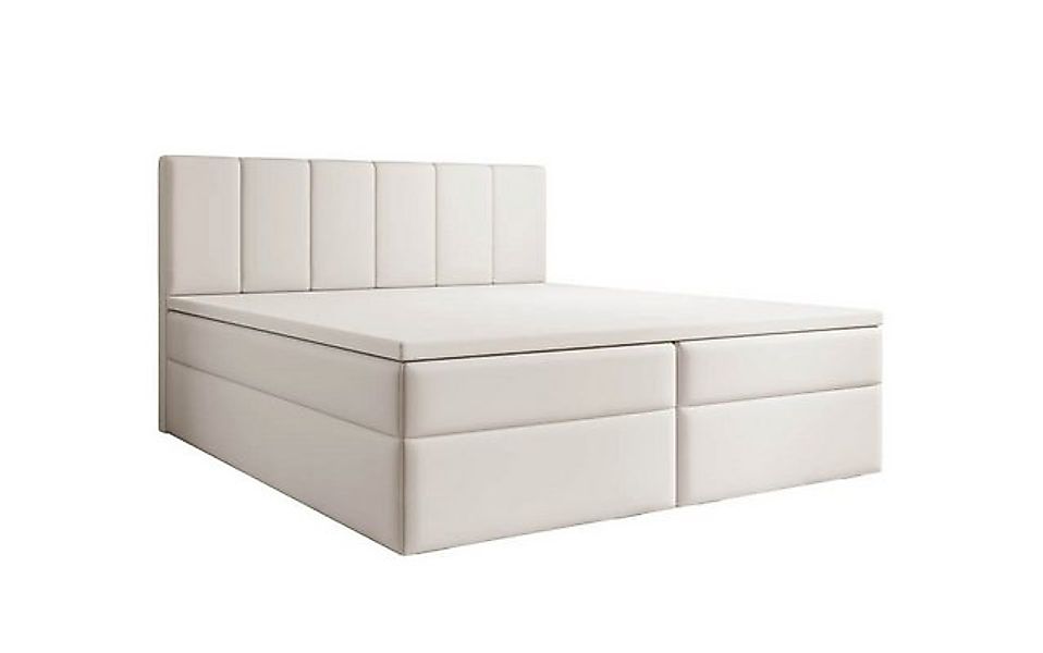 Luxusbetten24 Boxspringbett Aurelia Kunstleder, mit Stauraum günstig online kaufen