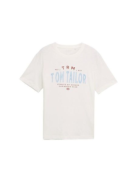 TOM TAILOR T-Shirt printed slub t-shirt günstig online kaufen