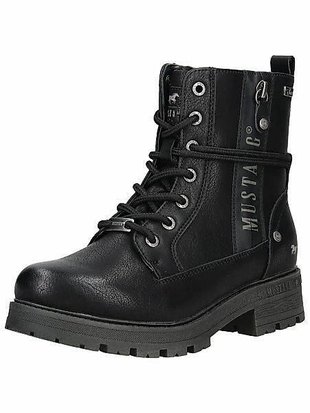 Mustang Shoes Schnürstiefelette "Mustang Shoes Stiefelette Lederimitat" günstig online kaufen