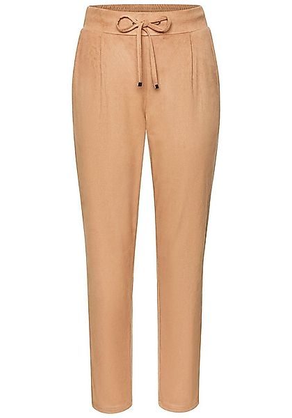 LASCANA Schlupfhose aus Velourlederimitat mit Taschen, bequeme Stoffhose, G günstig online kaufen