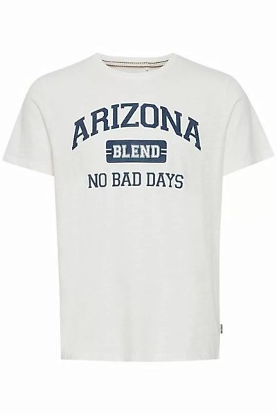 Blend T-Shirt Logo T-Shirt NO BAD DAYS 6243 in Weiß günstig online kaufen