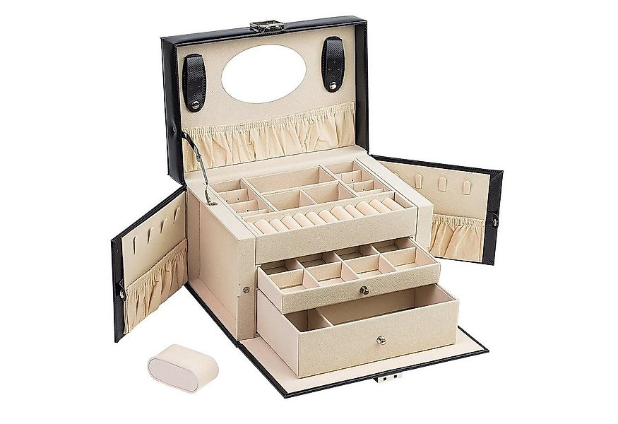 AdelDream Schmuckkasten YY-J06, Abschließbares Aufbewahrungsgehäuse und Sta günstig online kaufen