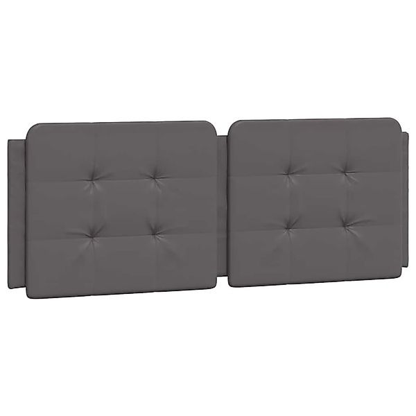 vidaXL Kopfteil-Kissen Zadar Grau 140 cm Kunstleder 374862 günstig online kaufen