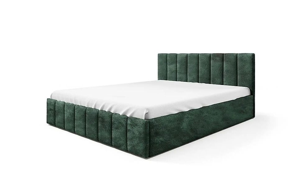 Polsterbett mit Bettkasten Eyla ¦ grün ¦ Maße (cm): B: 200 H: 90 Betten > P günstig online kaufen