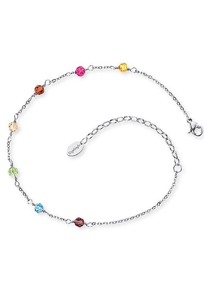 Engelsrufer Fußkette Glasperlen, ERFS-RAINBOW, mit Glassteinen günstig online kaufen