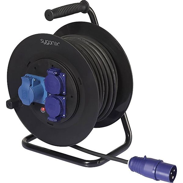 Sygonix CEE-Cara-Kabeltrommel, 30 m, IP44, 3000 günstig online kaufen