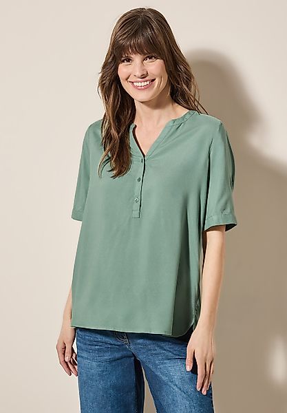 Cecil Shirtbluse, mit geschlitztem Rundhalsausschnitt günstig online kaufen