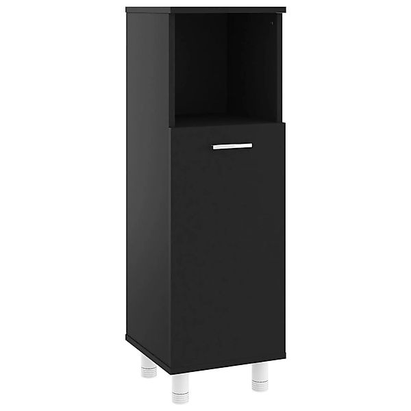 Badezimmerschrank Schwarz 30x30x95 Cm Spanplatte günstig online kaufen