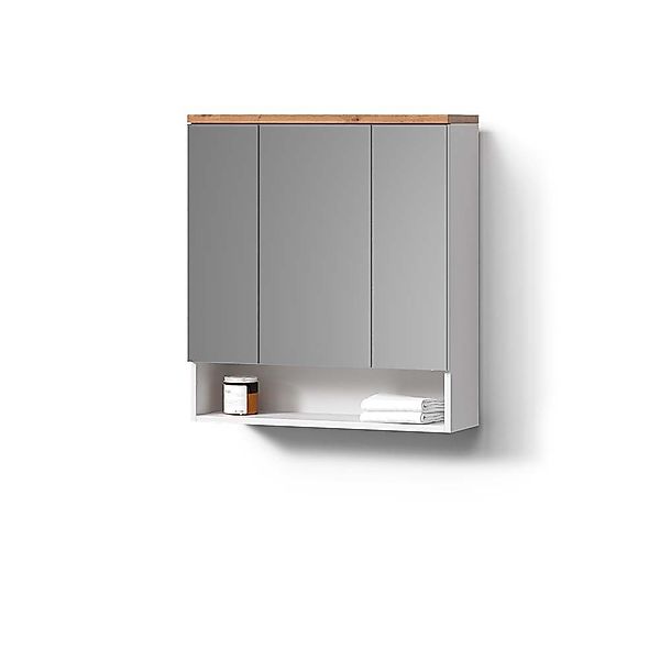Livinity® Badezimmerspiegelschrank Tanaro, Weiß/Weiß, 70 x günstig online kaufen