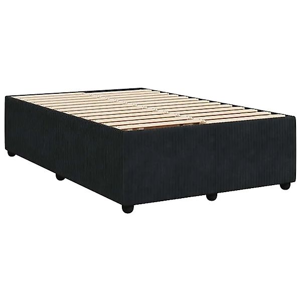 vidaXL Bettgestell ohne Matratze Schwarz 120x190 cm Samt 3284996 günstig online kaufen