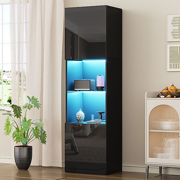 BlingBin Vitrine Hochglanzvitrine, Hochschränke, Lagerschrank mit günstig online kaufen
