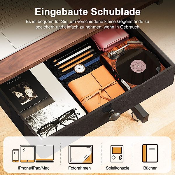 GTPLAYER Gamingtisch Eckschreibtisch Schreibtisch mit Regal günstig online kaufen