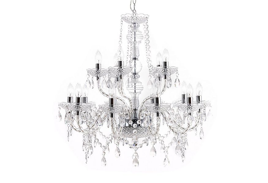 riess-ambiente Kronleuchter CRYSTAL 80cm klar, ohne Leuchtmittel, Hängelamp günstig online kaufen