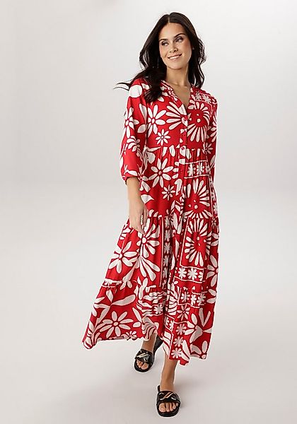 Aniston SELECTED Maxikleid mit fantasievoller Blütenmusterung - NEUE KOLLEK günstig online kaufen