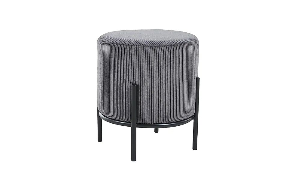 SalesFever Polsterhocker "Komfortabler Polsterhocker", mit Design-Gestell a günstig online kaufen