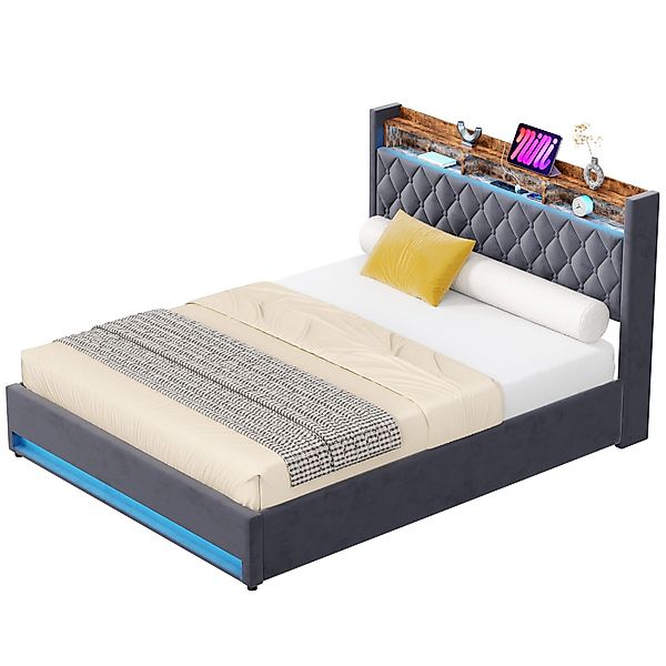 OKWISH Polsterbett Funktionsbett Stauraumbett (Luxuriöses Polsterbett günstig online kaufen