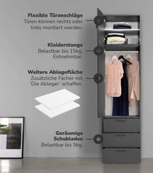mokebo Kleiderschrank Der Grenzenlose (1-Türig & günstig online kaufen