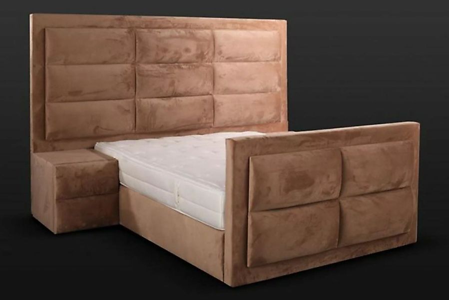 JVmoebel Bett Klassisches Bett Holz braun Schlafzimmermöbel Design elegant günstig online kaufen