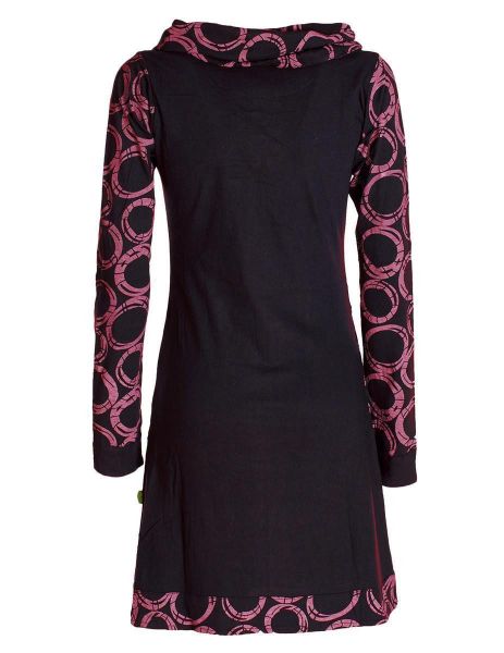 Vishes Jerseykleid Langarm Kleid Schal-Kleid Winterkleider günstig online kaufen