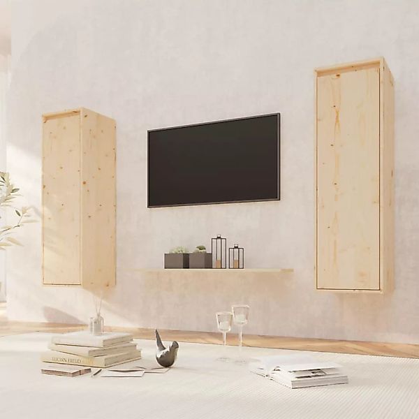 Vidaxl Wandschränke 2 Stk. 30x30x100 Cm Massivholz Kiefer günstig online kaufen