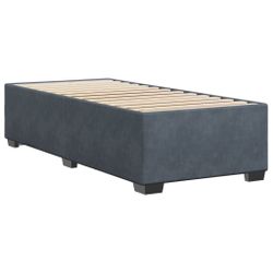 vidaXL Bett Bettgestell ohne Matratze Dunkelgrau günstig online kaufen
