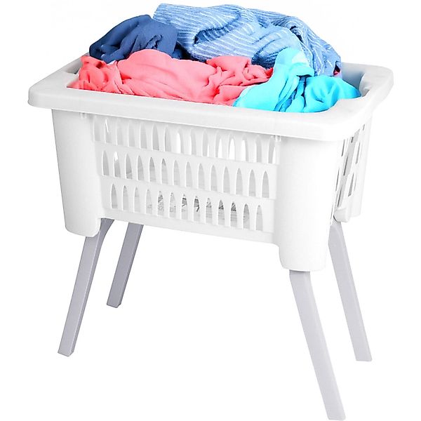 Koopman Wäschekorb Wäschekorb 38 L Weiß günstig online kaufen