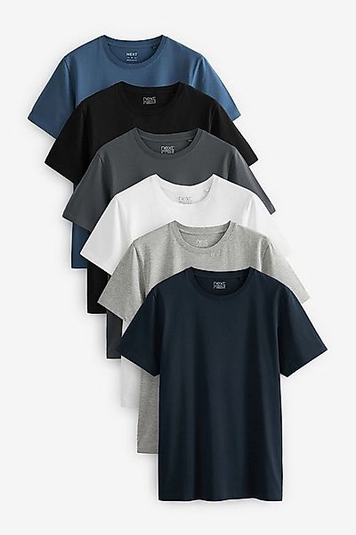 Next T-Shirt Essential Regular Fit T-Shirts, 6er-Pack (6-tlg) günstig online kaufen