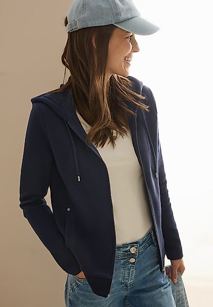 CECIL Kapuzensweatjacke mit Kapuze mit Tunnelzug günstig online kaufen