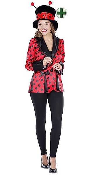 Karneval-Klamotten Kostüm Marienkäfer Damen Marienkäferjacke mit Hut, Glück günstig online kaufen