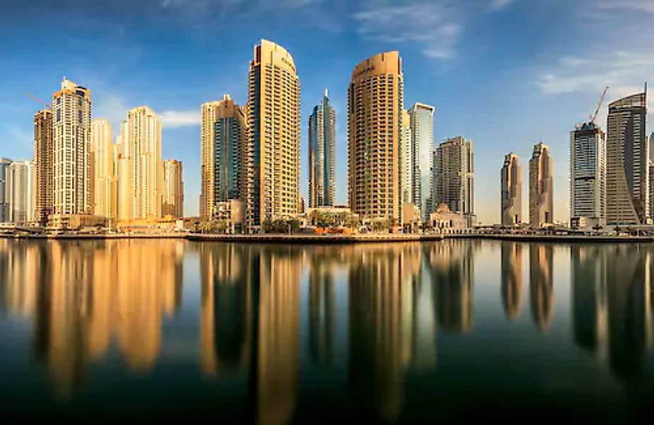 Papermoon Fototapete »Photo-Art MOHAMMED SHAMAA, PANORAMA-DUBAI-MARINA« günstig online kaufen