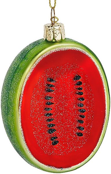 SIKORA Christbaumschmuck Wassermelone besondere Weihnachtskugel Glas Anhäng günstig online kaufen