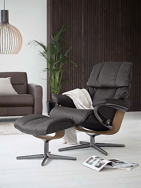 Stressless Fußhocker "Reno", mit Cross Base, Größe S, M & L, Holzakzent Eic günstig online kaufen