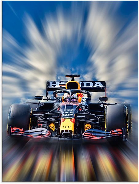 Artland Wandbild "Max Verstappen - Weltmeister der Formel1" Auto 1 Stk. tlg günstig online kaufen