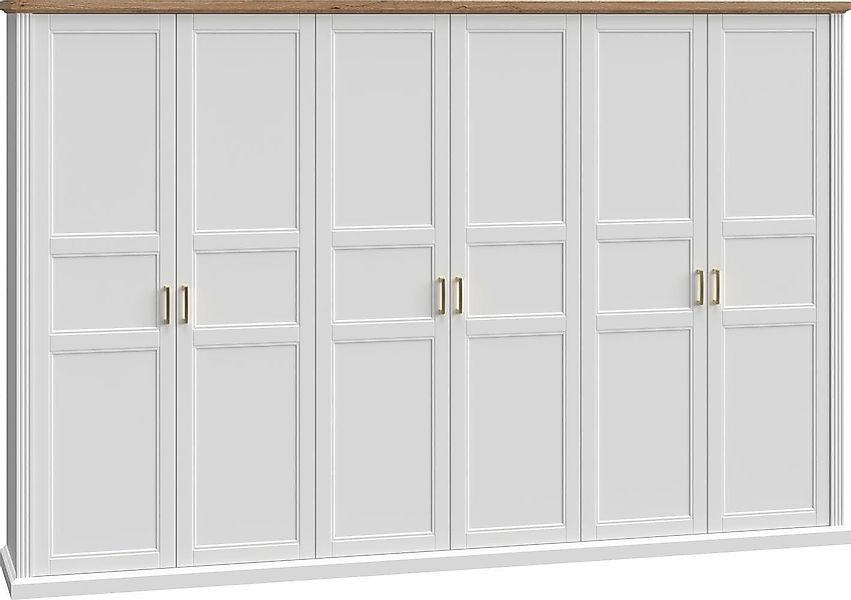 Home affaire Kleiderschrank "Tara", lackiert mit wasserbasiertem UV-Lack, i günstig online kaufen