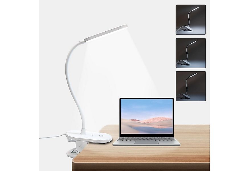 LQWELL LED Leselampe Klemmlampe Leselampe Bett, Dimmbare Klemmleuchte, LED günstig online kaufen