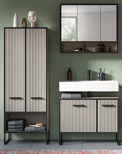Inn.Furn Badmöbel-Set Scana, (Badezimmer sandfarben mit günstig online kaufen
