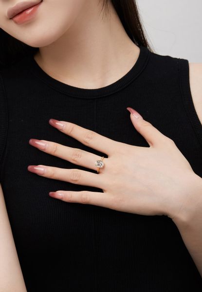 BRELLATO Solitärring Damen Cocktailring Großer Zirconia günstig online kaufen