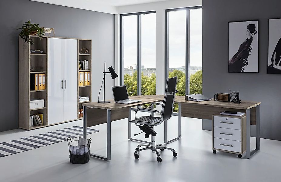 BMG Möbel Büromöbel-Set "Tabor Office", (Set, 4 tlg.) günstig online kaufen