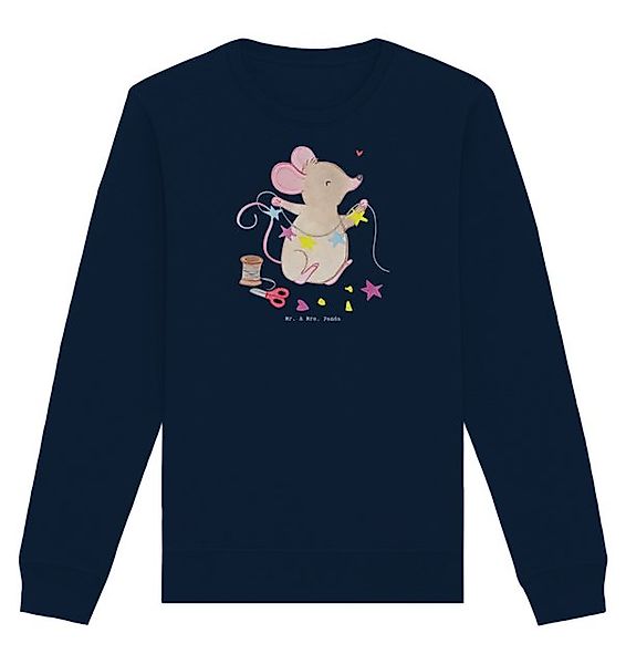 Mr. & Mrs. Panda Longpullover Maus Basteln Größe S - French Navy - Geschenk günstig online kaufen
