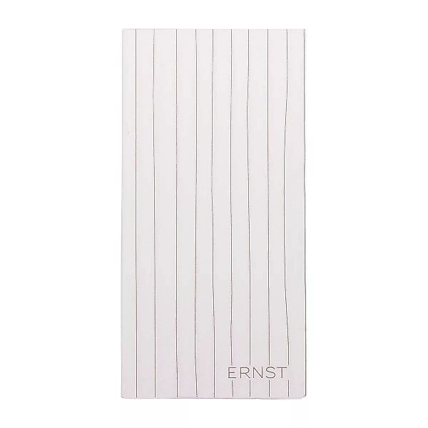 Ernst Serviette gestreift 10 x 20cm 20er Pack weiß-grau günstig online kaufen