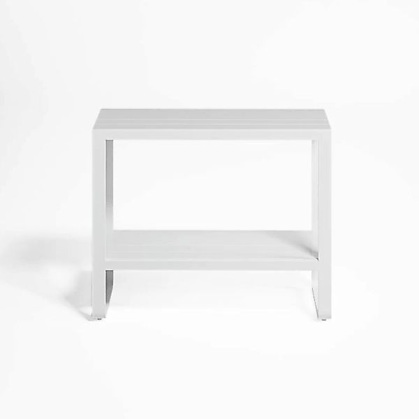 Gandia Blasco - Flat Gartenregal - weiß/BxHxT 90x73x40cm/Gestell Aluminium günstig online kaufen