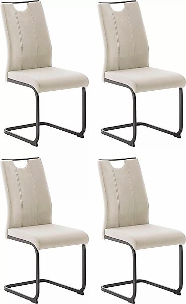 MCA furniture Freischwinger "MCA TERESINA Schwingstuhl mit Griffloch", Fein günstig online kaufen