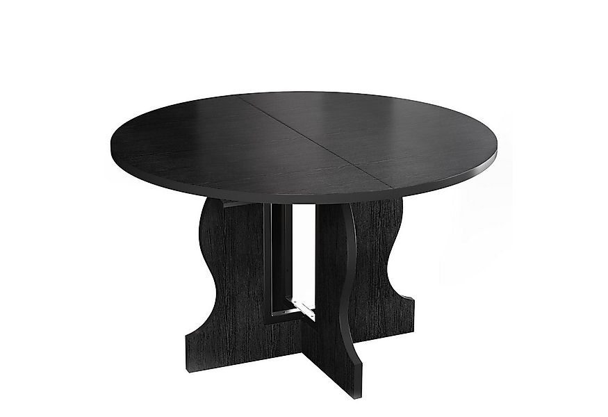 Mondeer Esstisch Ausziehbarer Runder Esstisch (110-150 cm), mit massivem Ho günstig online kaufen