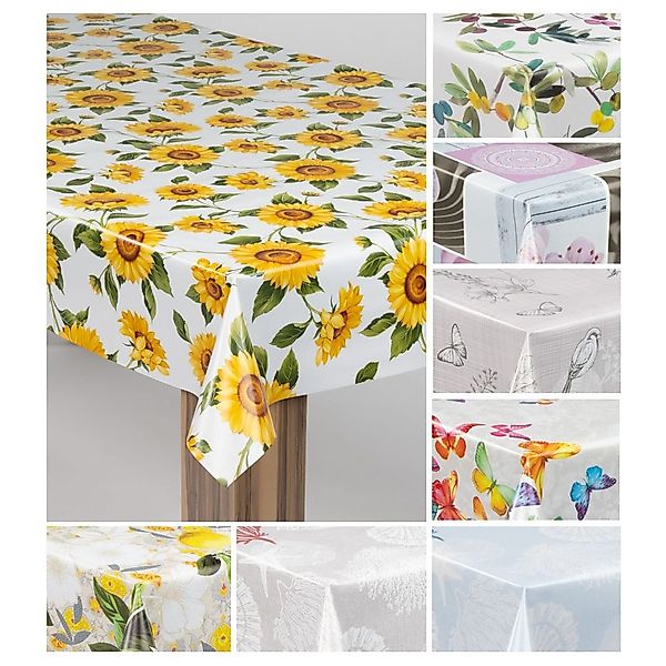 laro Tischdecke laro Wachstuch-Tischdecke Wachstischdecke Gartentischdecke günstig online kaufen