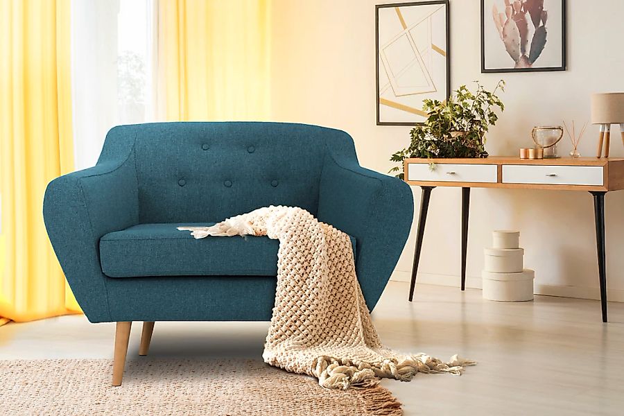 Home affaire Sessel "Renne" mit Heftung im Rücken im skandinavischem Stil günstig online kaufen